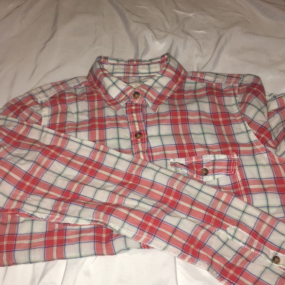 Abercrombie plaid long sleeve button up shirt